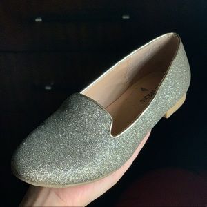 Golden Glitter Flats